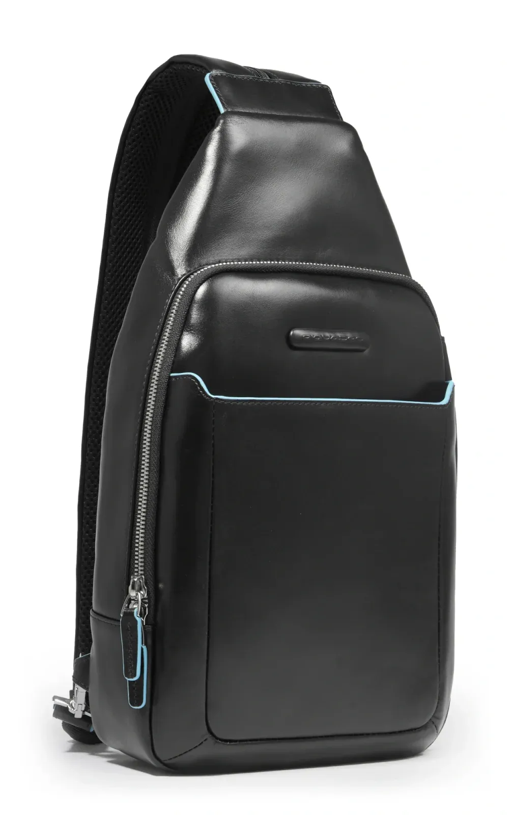 Рюкзак слинг мужской Piquadro Blue Square CA4827B2/N черный натур.кожа - фото 2