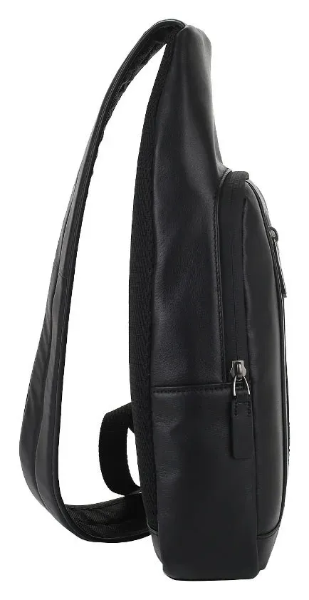 Рюкзак слинг Piquadro Urban CA4536UB00/N черный натур.кожа - фото 4
