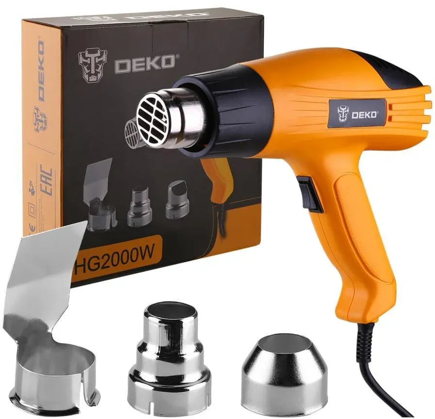 Технический фен Deko HG2000W 2000Вт темп.350/500С 063-4166 - фото 2