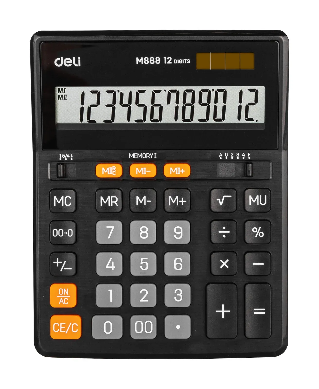 Калькуляторы DELI EM888 черный