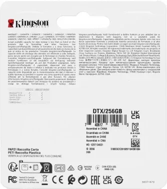 Флеш Диск Kingston 256Gb DataTraveler Exodia DTX/256GB USB3.0 черный/красный, 256 ГБ - фото 8