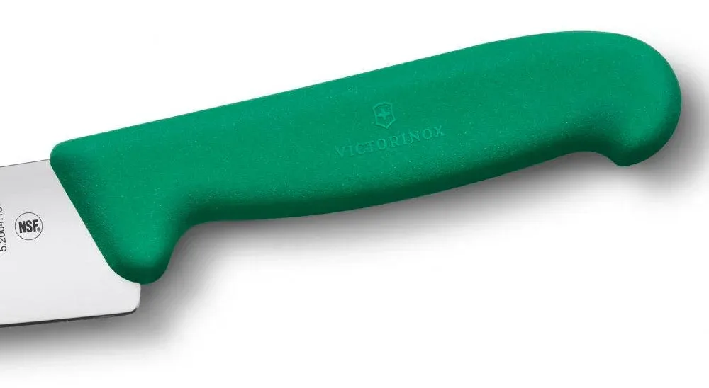 Нож кухонный Victorinox Fibrox 5.2004.15 стальной разделочный лезв.150мм прямая заточка зеленый - фото 4