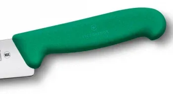 Нож кухонный Victorinox Fibrox 5.2004.15 стальной разделочный лезв.150мм прямая заточка зеленый - фото 8
