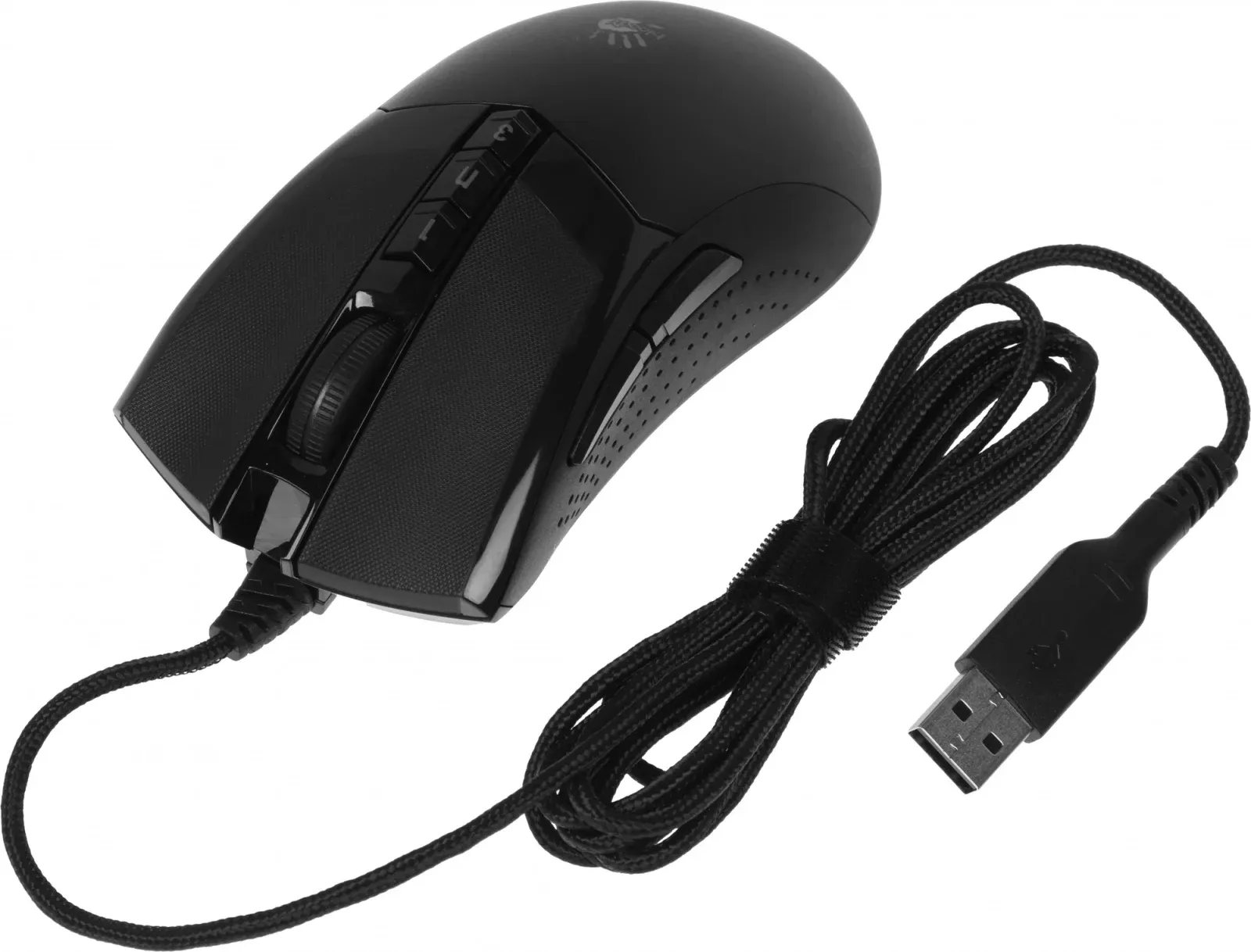 Мышь A4Tech Bloody W90 Max черный оптическая 10000dpi USB 7but W90 MAX STONE BLACK - фото 4