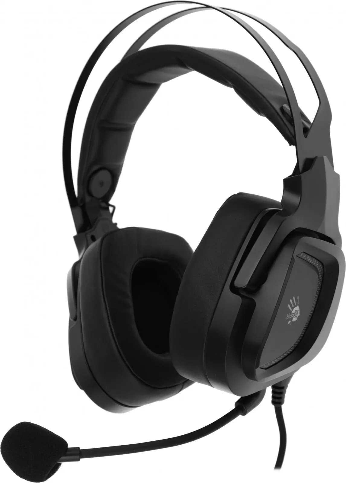 Наушники с микрофоном A4Tech Bloody G570 черный/серый 2м мониторные USB оголовье G570 BLACK+GREY USB - фото 1