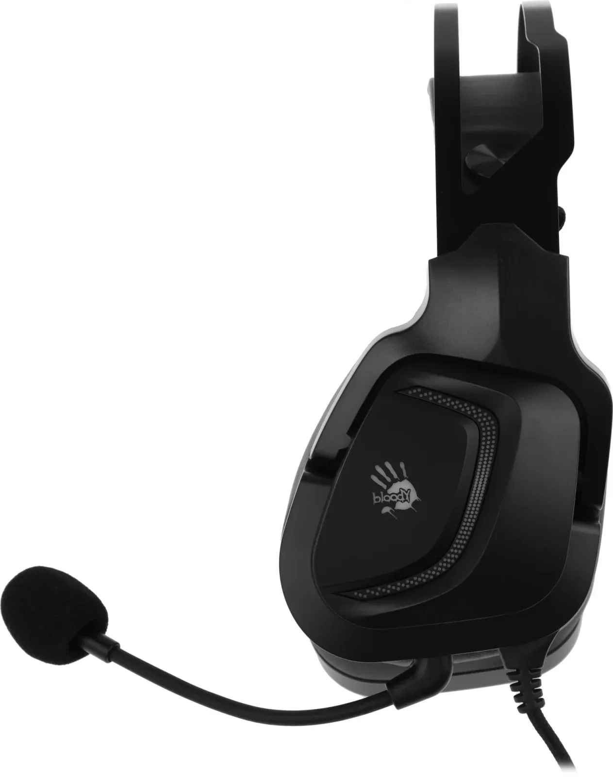 Наушники с микрофоном A4Tech Bloody G570 черный/серый 2м мониторные USB оголовье G570 BLACK+GREY USB - фото 5