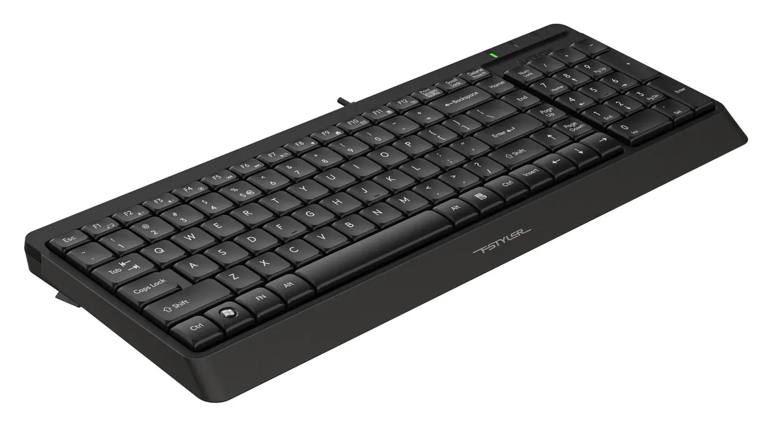 Клавиатура A4Tech FK15 черный USB FK15 BLACK кабель 1.5м - фото 3