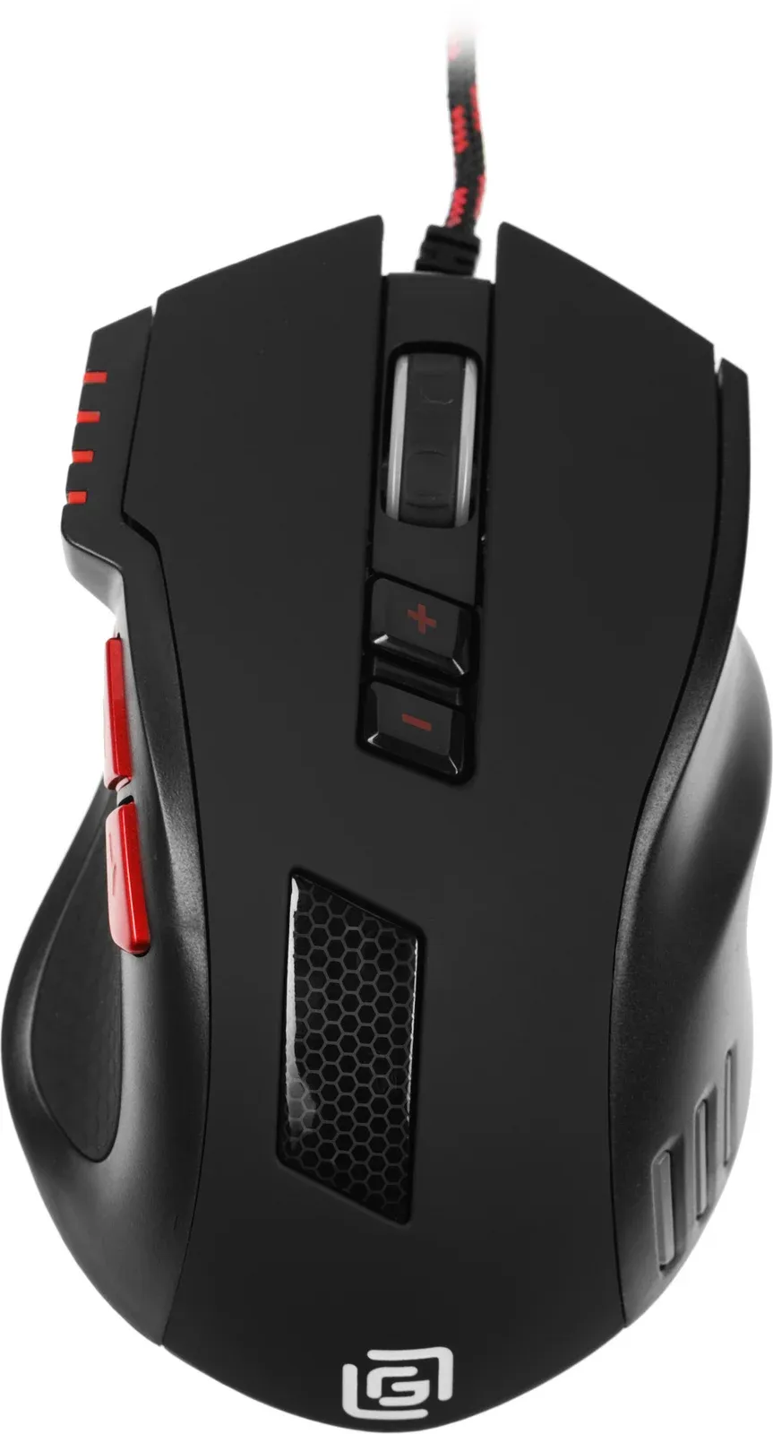 Мышь Оклик 806G черный/красный оптическая 3200dpi USB 8but 1431646 - фото 4