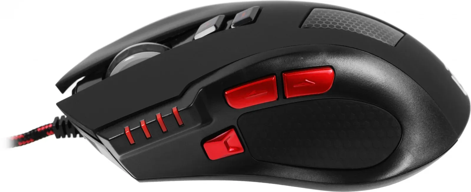 Мышь Оклик 806G черный/красный оптическая 3200dpi USB 8but 1431646 - фото 6
