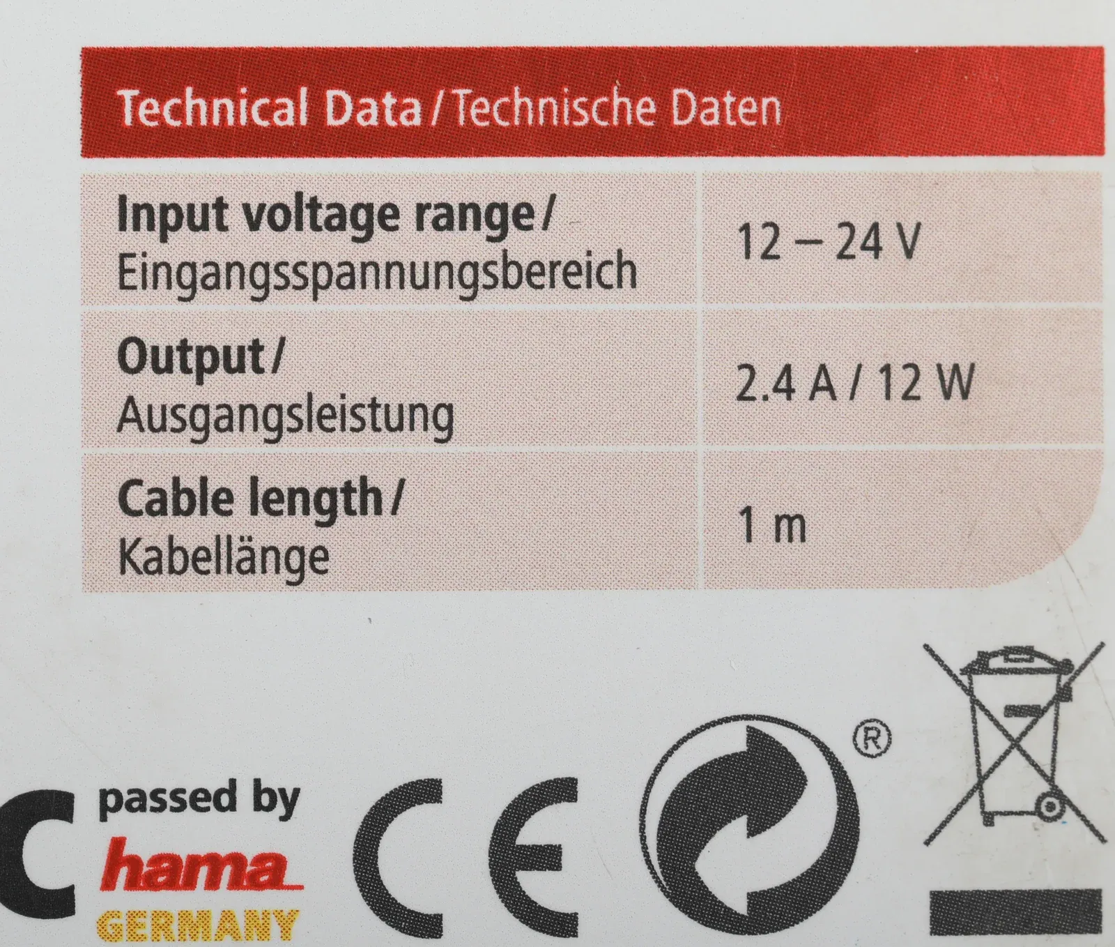 Автомобильное зар./устр. Hama H-183266 12W 2.4A USB для Apple белый 00183266 - фото 4