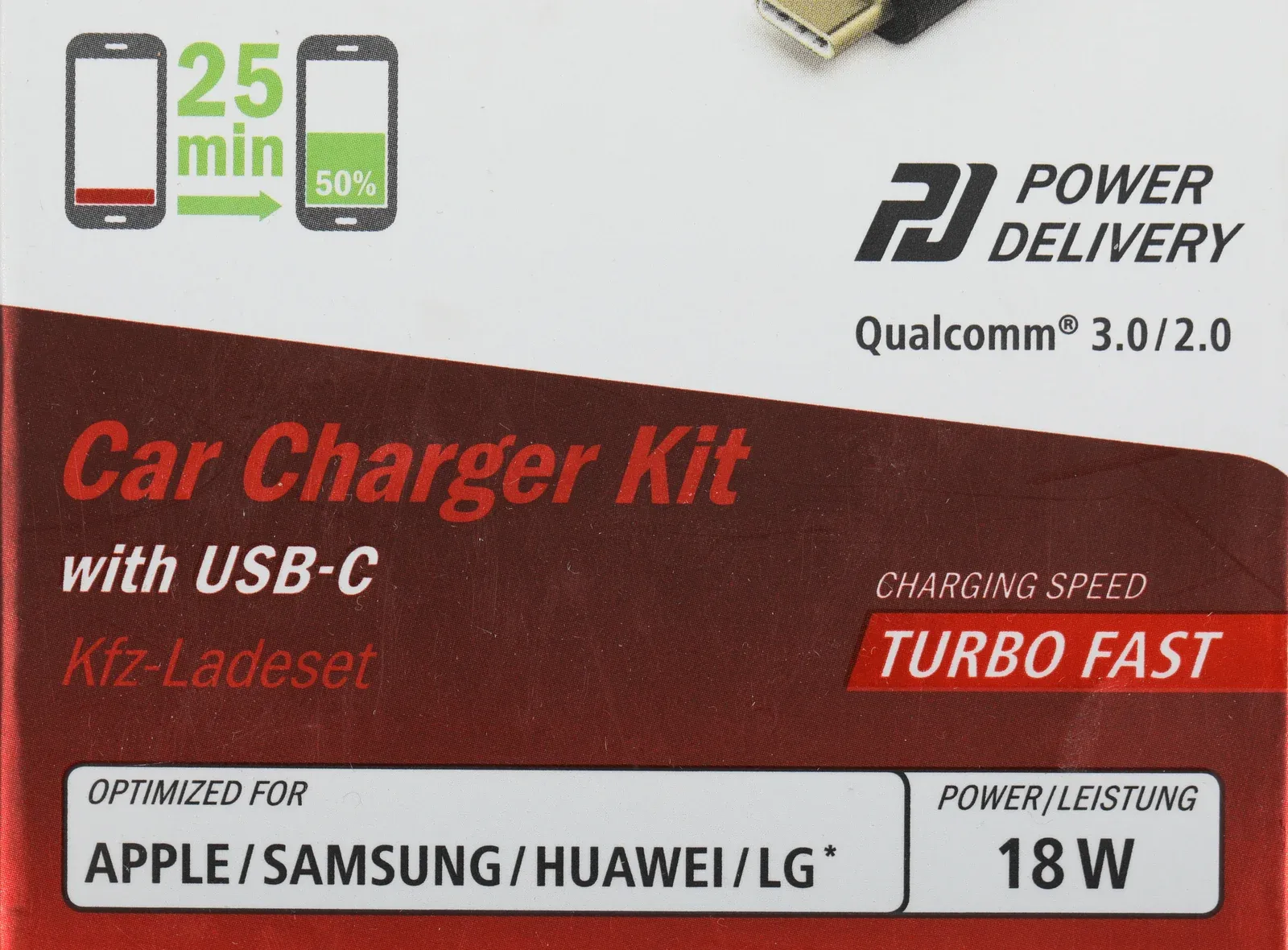 Автомобильное зар./устр. Hama H-183327 18W 3A PD+QC USB Type-C универсальное черный 00183327 - фото 4