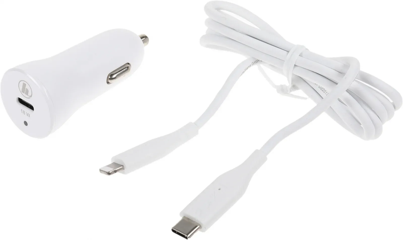 Автомобильное зар./устр. Hama H-183297 18W 3A PD USB Type-C для Apple белый 00183297 - фото 6