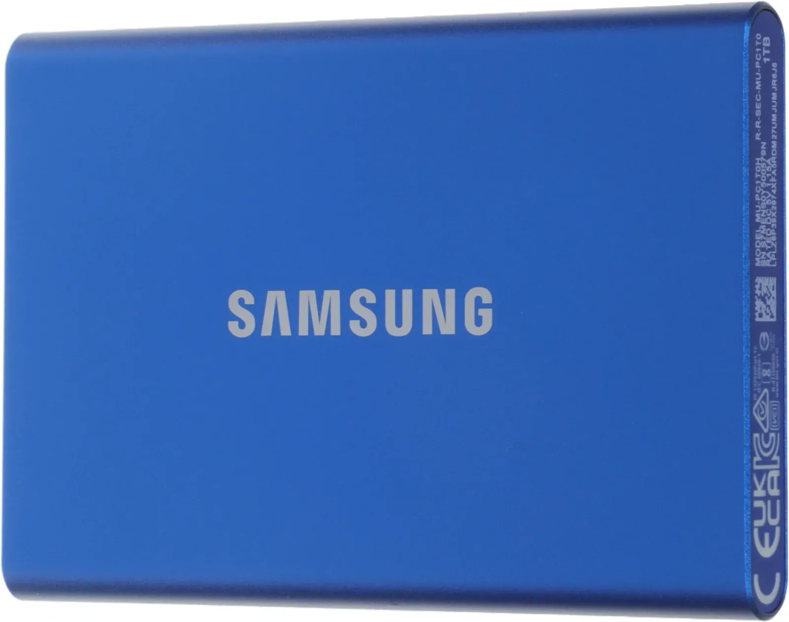 Накопитель SSD Samsung USB-C 1Tb MU-PC1T0H/WW T7 1.8 синий - фото 5