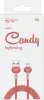 Кабель Redline Candy УТ000021989 USB m-Lightning m 1м красный - фото 6
