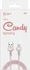 Кабель Redline Candy УТ000021991 USB m-Lightning m 1м розовый - фото 6