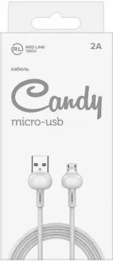 Кабель Redline Candy УТ000021983 USB m-micro USB m 1м белый - фото 4