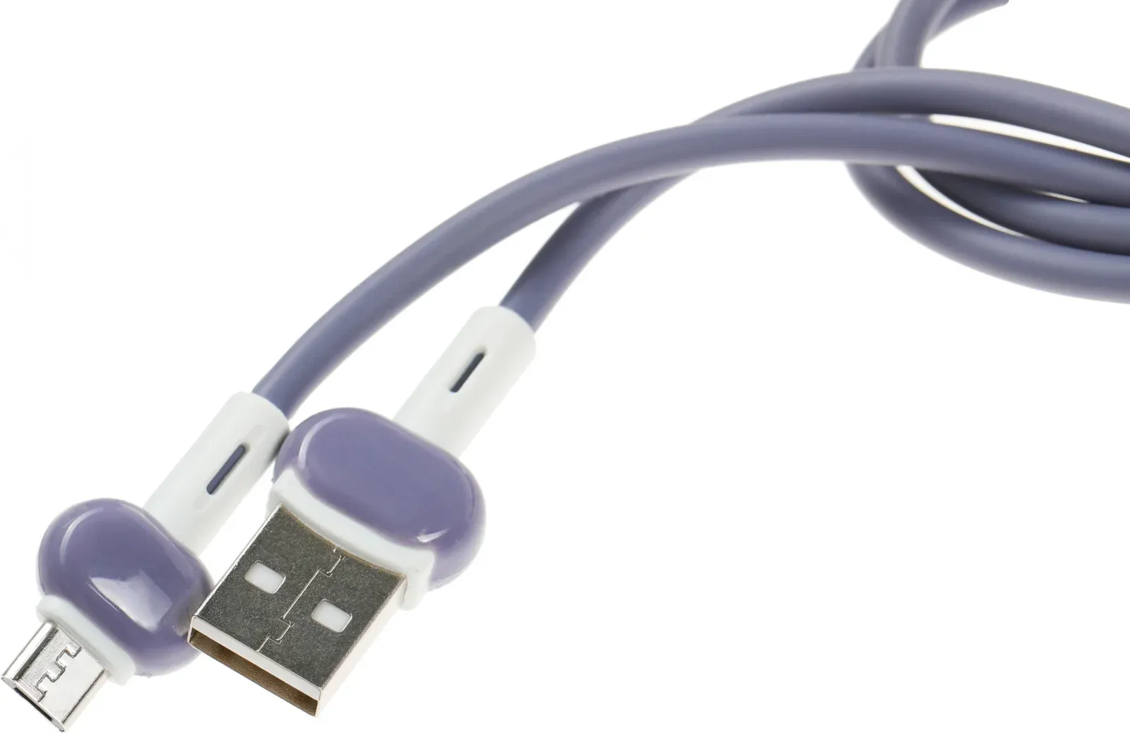 Кабель Redline Candy УТ000021987 USB m-micro USB m 1м фиолетовый - фото 4