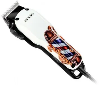 Машинка для стрижки Andis US-1 Fade in Barber Pole Design белый/рисунок насадок в компл:5шт - фото 8