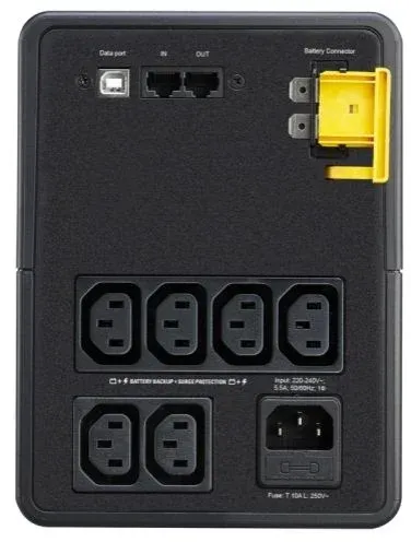Источник бесперебойного питания APC Back-UPS BX1200MI 650Вт 1200ВА черный - фото 2