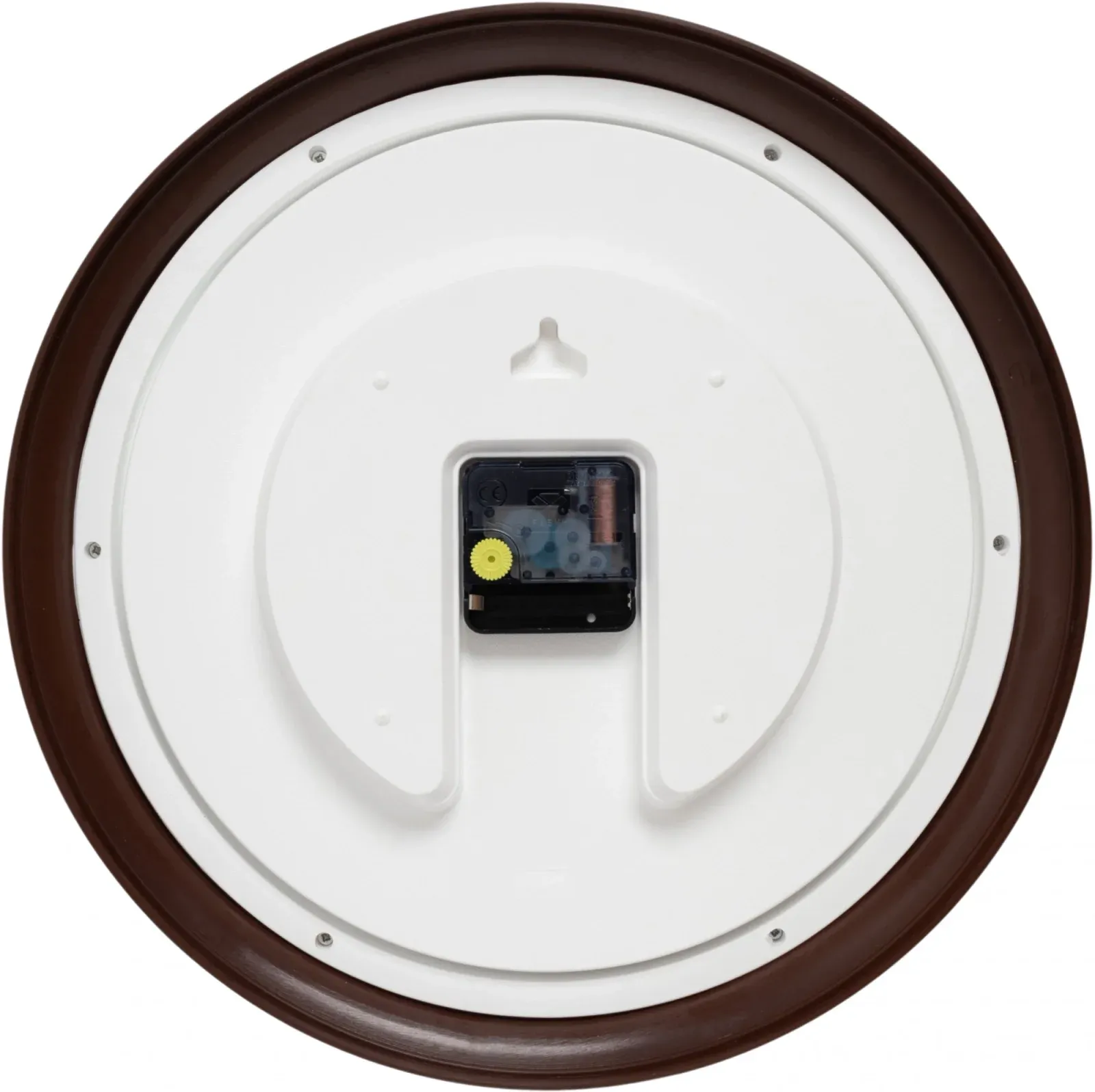 Часы настенные аналоговые Бюрократ WALLC-R85P D35см коричневый/белый WALLC-R85P35/BROWN - фото 4