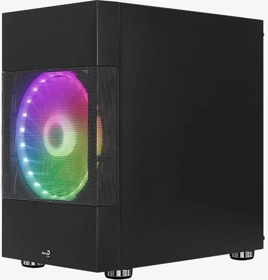 Корпус Aerocool Atomic-G-BK-v1 черный без БП mATX 2x120mm 2x140mm 2xUSB3.0 audio bott PSU - фото 3