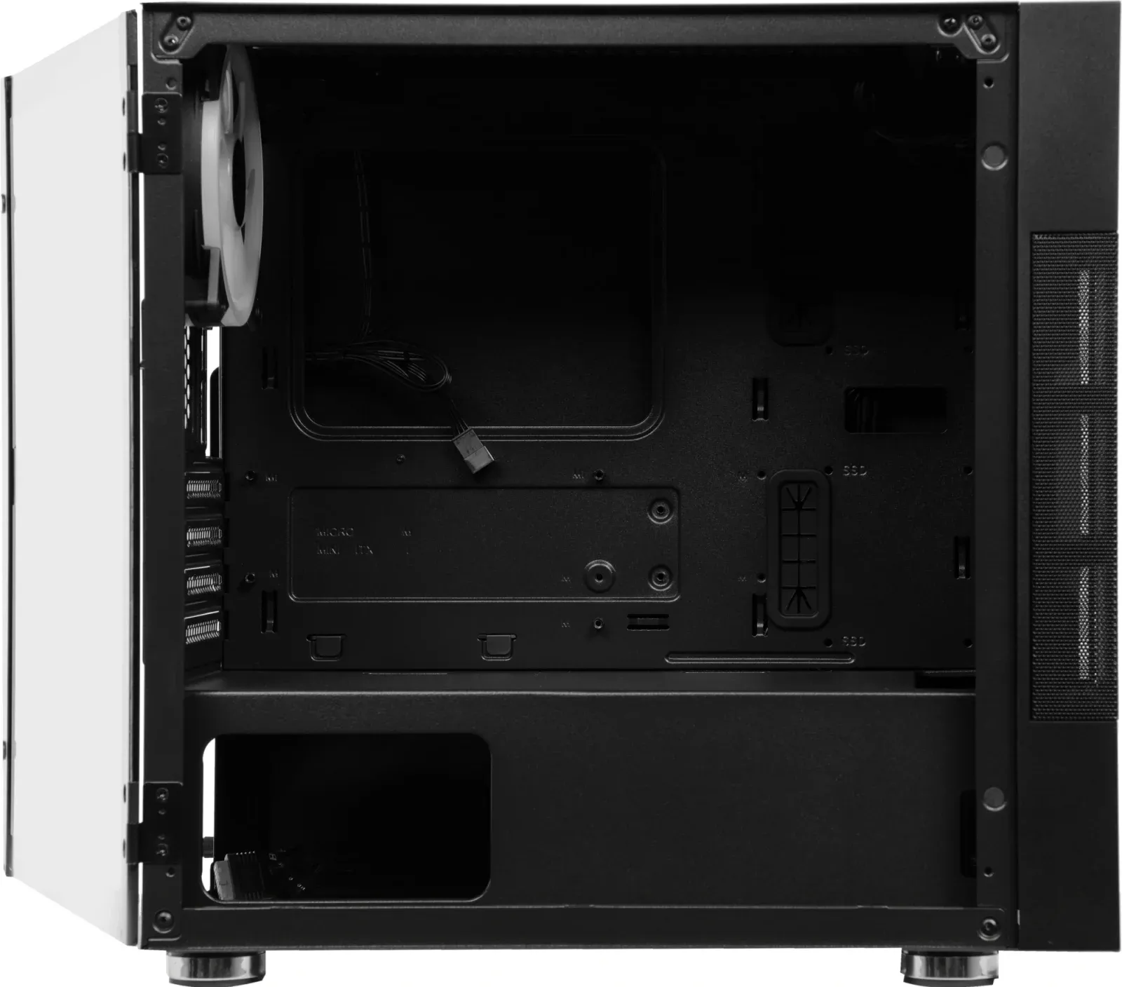 Корпус Aerocool Atomic-G-BK-v1 черный без БП mATX 2x120mm 2x140mm 2xUSB3.0 audio bott PSU - фото 6