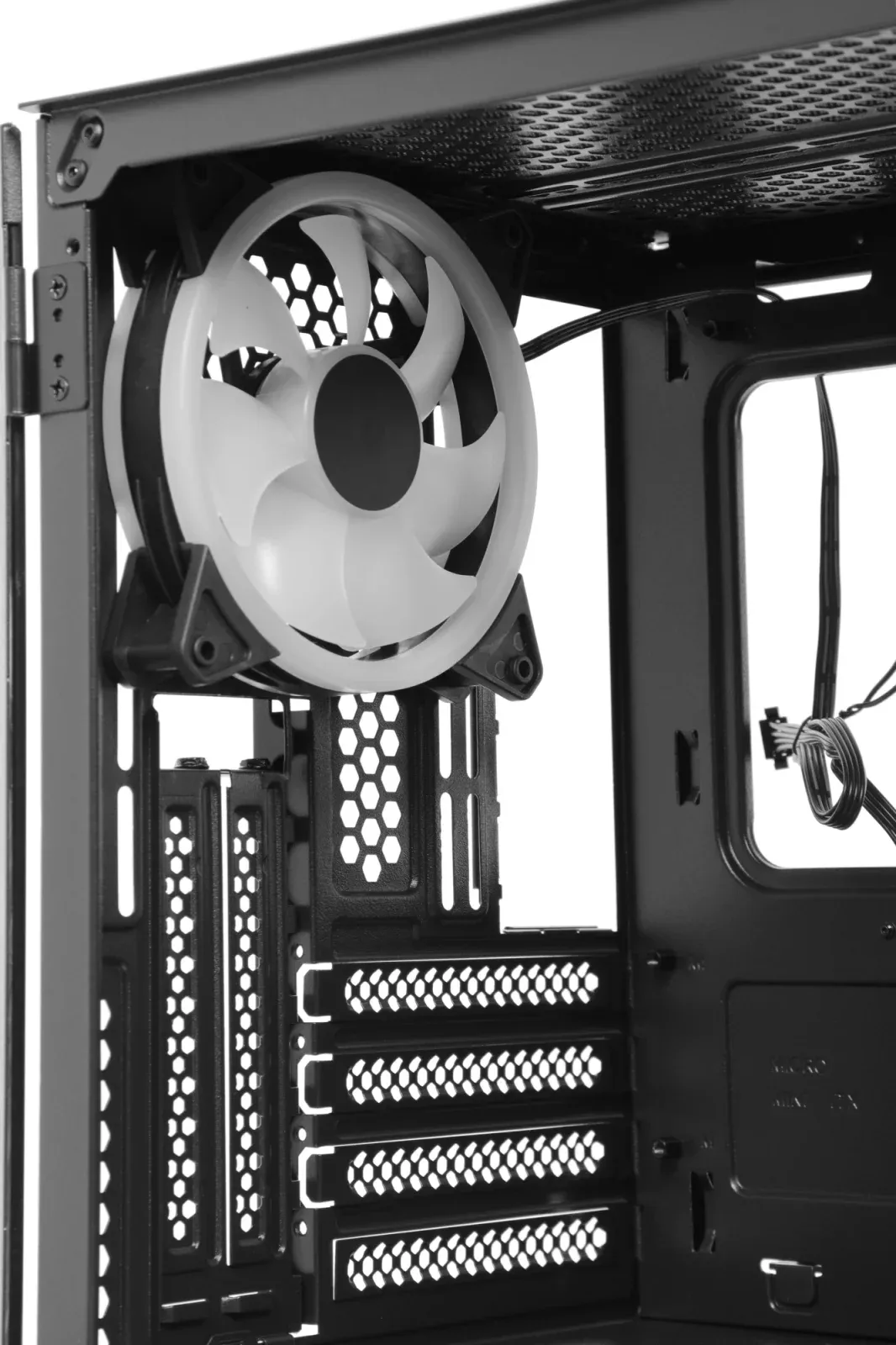 Корпус Aerocool Atomic-G-BK-v1 черный без БП mATX 2x120mm 2x140mm 2xUSB3.0 audio bott PSU - фото 8