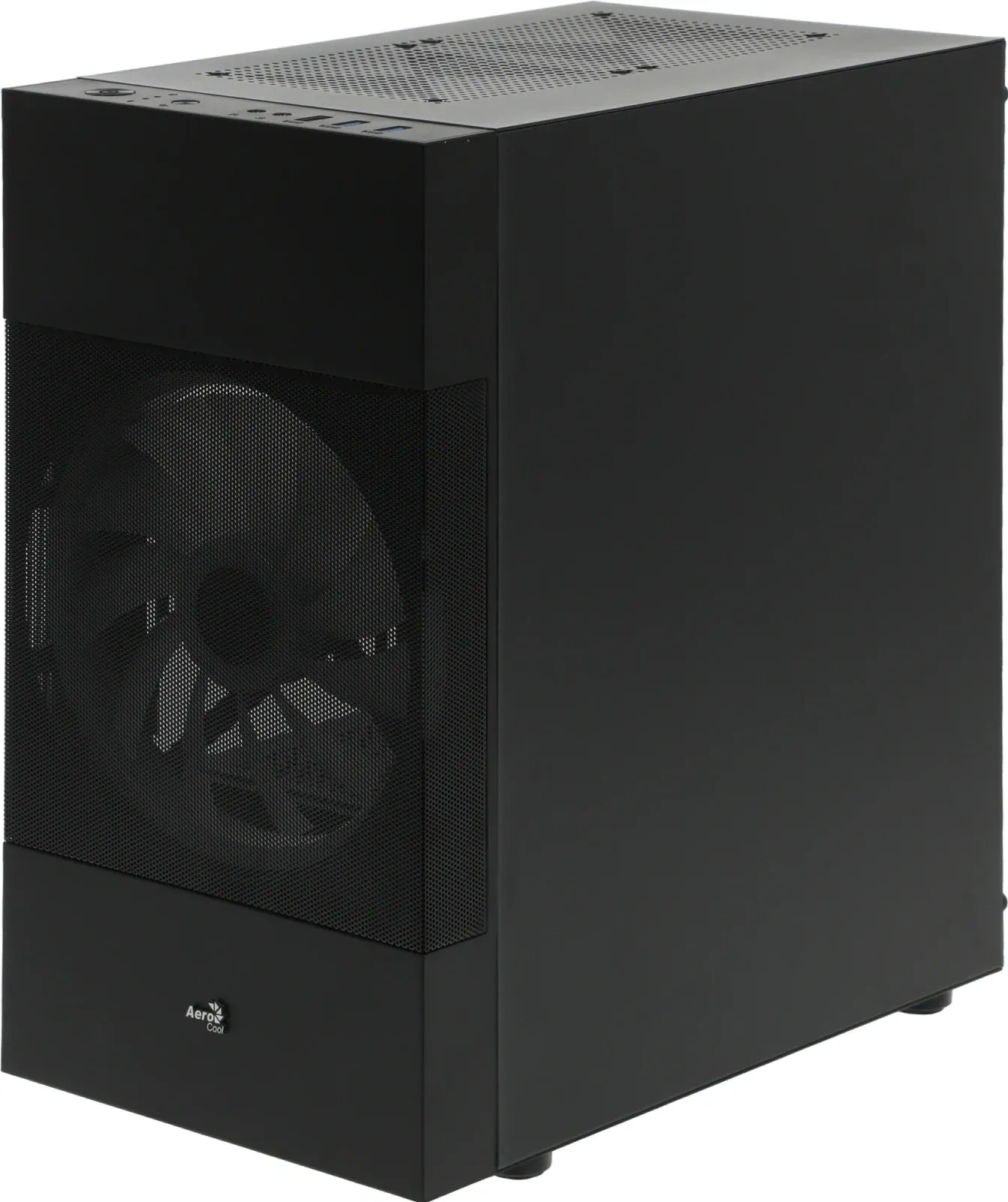Корпус Aerocool Atomic Lite-G-BK-v2 черный без БП mATX 6x120mm 2x140mm 1xUSB2.0 2xUSB3.0 audio bott PSU - фото 3