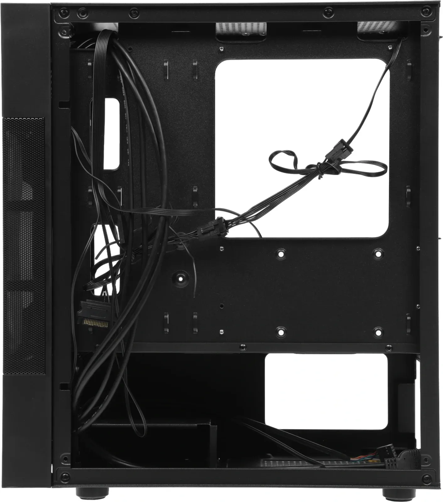 Корпус Aerocool Atomic Lite-G-BK-v2 черный без БП mATX 6x120mm 2x140mm 1xUSB2.0 2xUSB3.0 audio bott PSU - фото 5