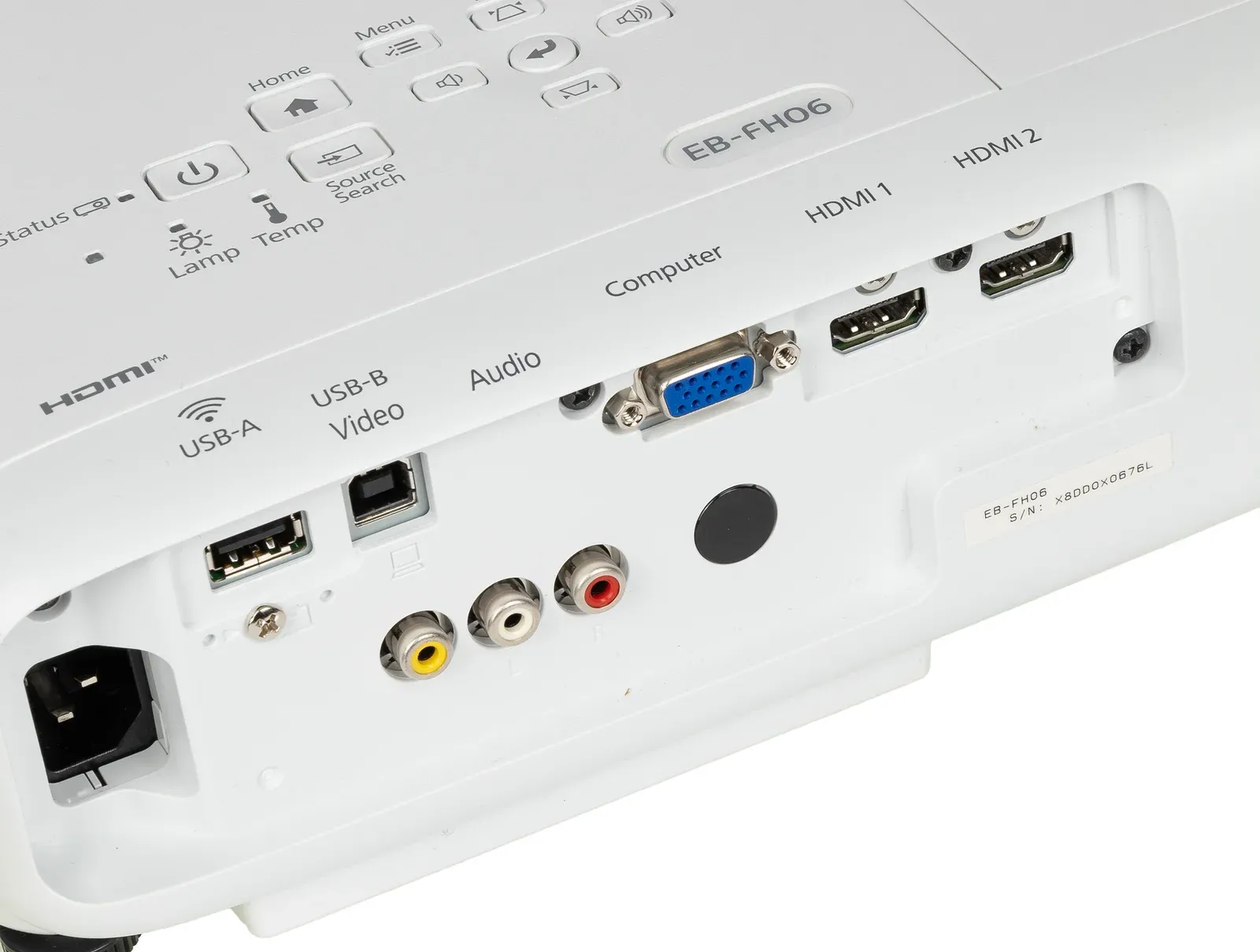 Проектор Epson EB-FH06 LCD 3500Lm 1920x1080 16000:1 ресурс лампы:6000часов 1xUSB typeA 1xUSB typeB 2xHDMI 2.7кг, белый - фото 8