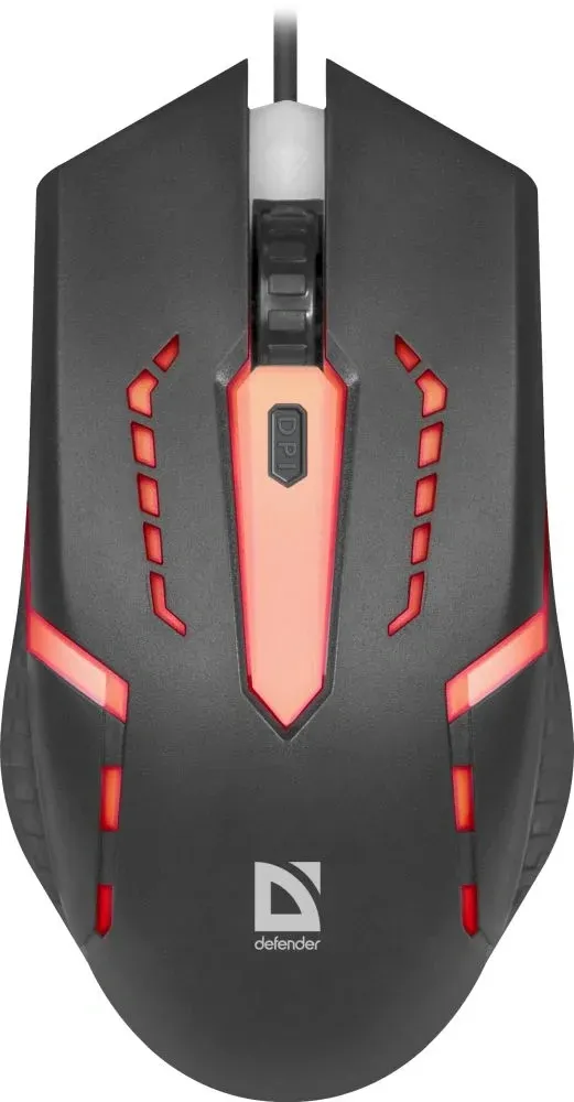 Мышь Defender Hit MB-601 черный оптическая 1200dpi USB 3but 52601 - фото 2