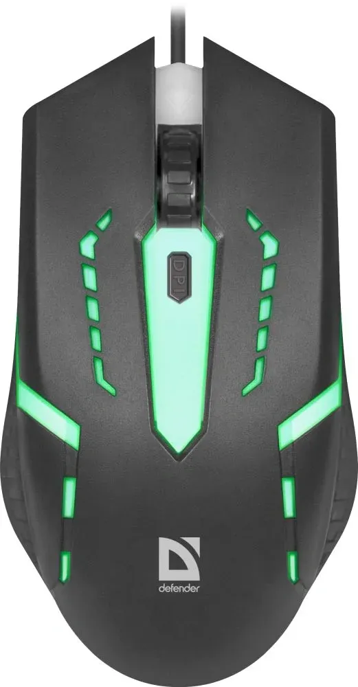 Мышь Defender Hit MB-601 черный оптическая 1200dpi USB 3but 52601 - фото 3
