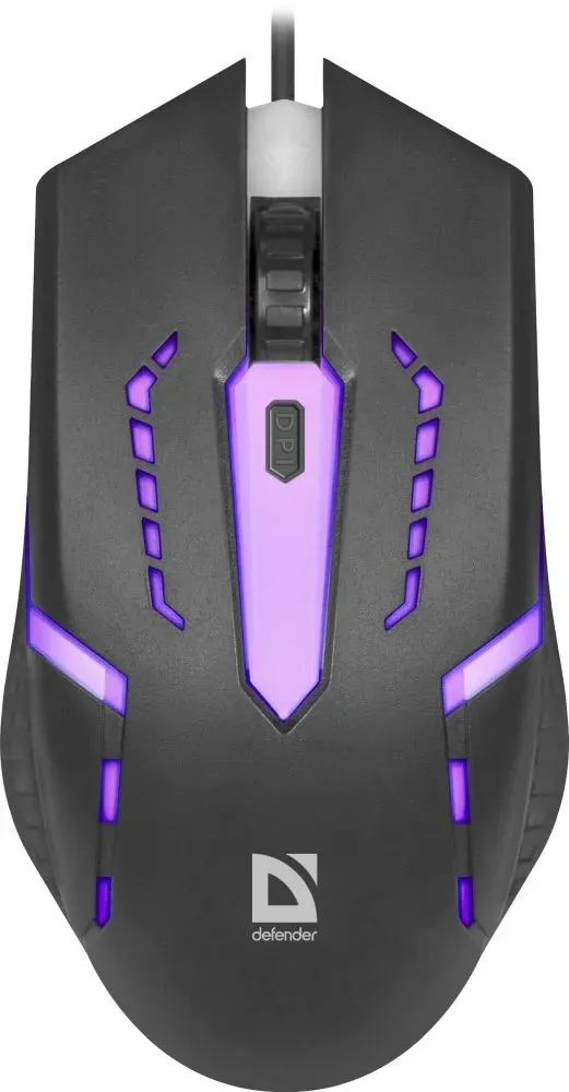 Мышь Defender Hit MB-601 черный оптическая 1200dpi USB 3but 52601 - фото 4