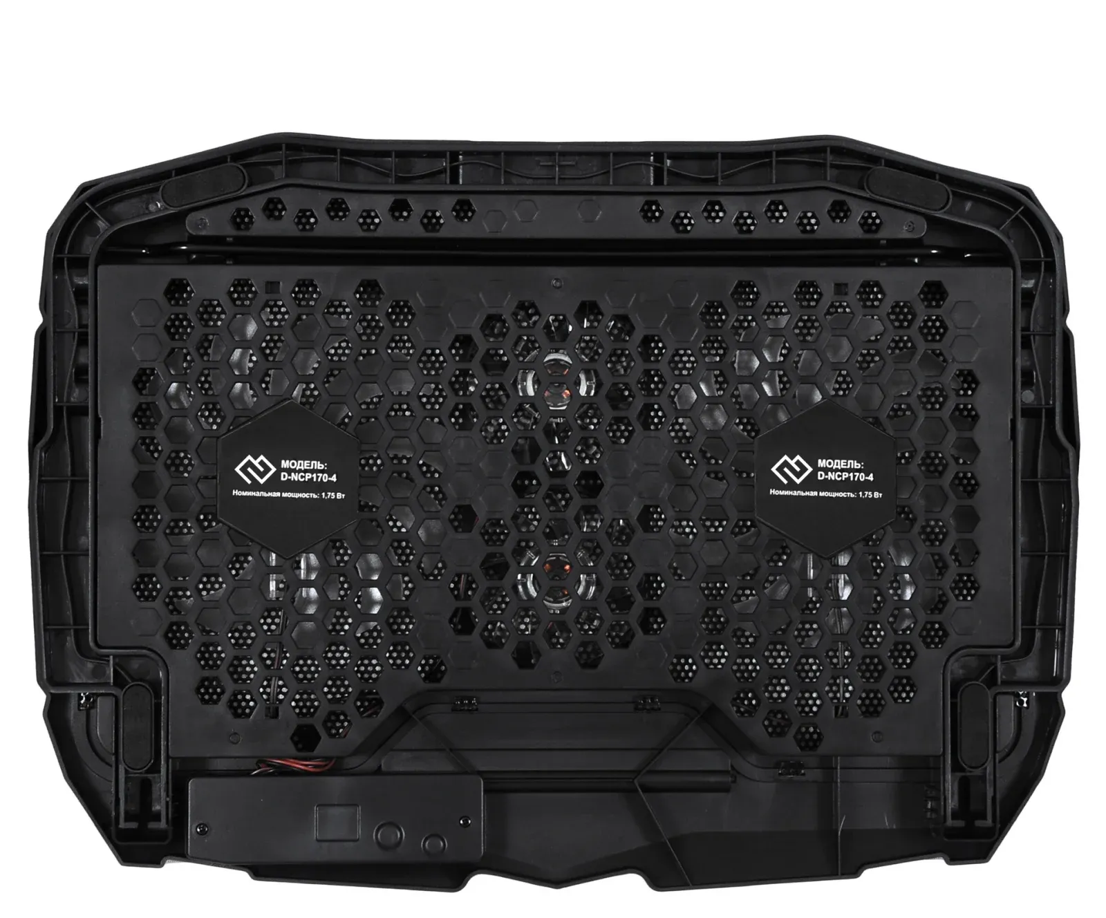 Подставка для ноутбука Digma D-NCP170-4 17390x280x28мм 2xUSB 4x 70/125ммFAN 750г черный - фото 3