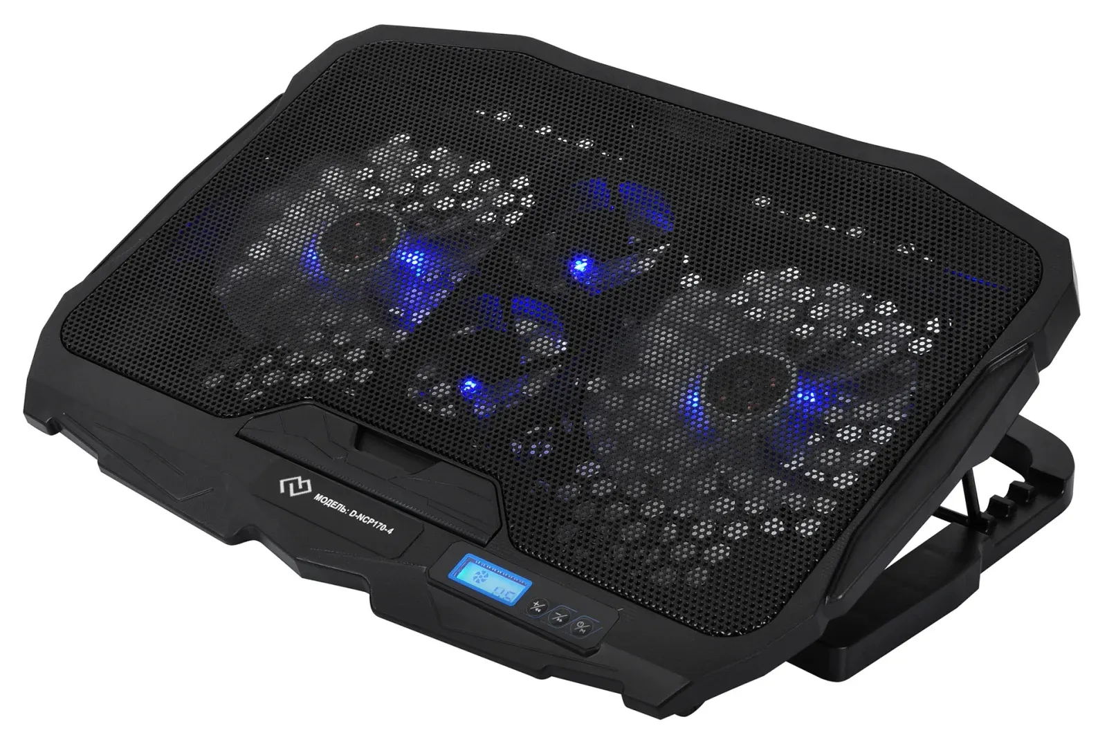 Подставка для ноутбука Digma D-NCP170-4 17390x280x28мм 2xUSB 4x 70/125ммFAN 750г черный - фото 6