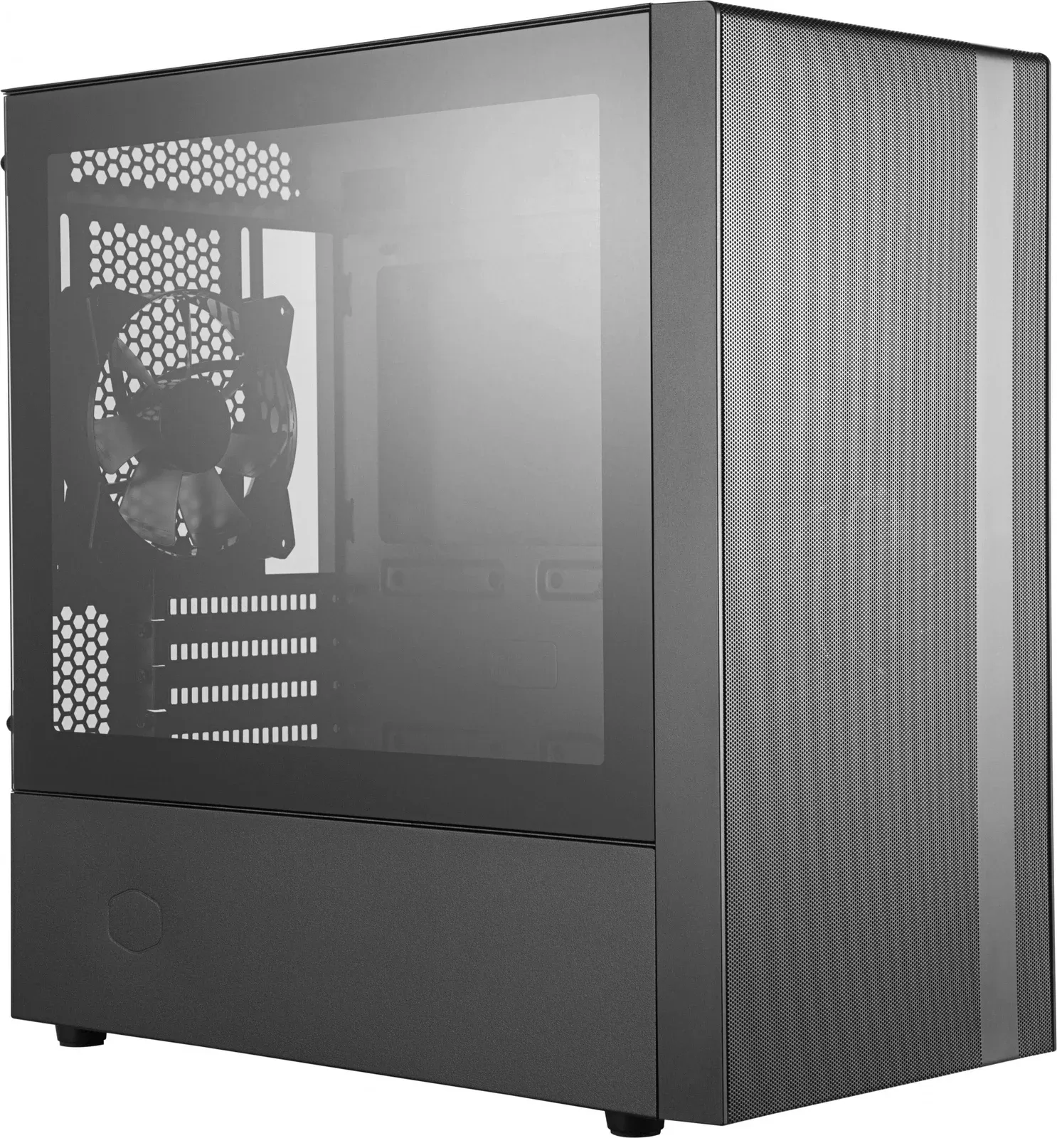 Корпус Cooler Master MasterBox NR400 w/o ODD черный без БП mATX 4x120mm 4x140mm 2xUSB3.0 audio bott PSU - фото 2