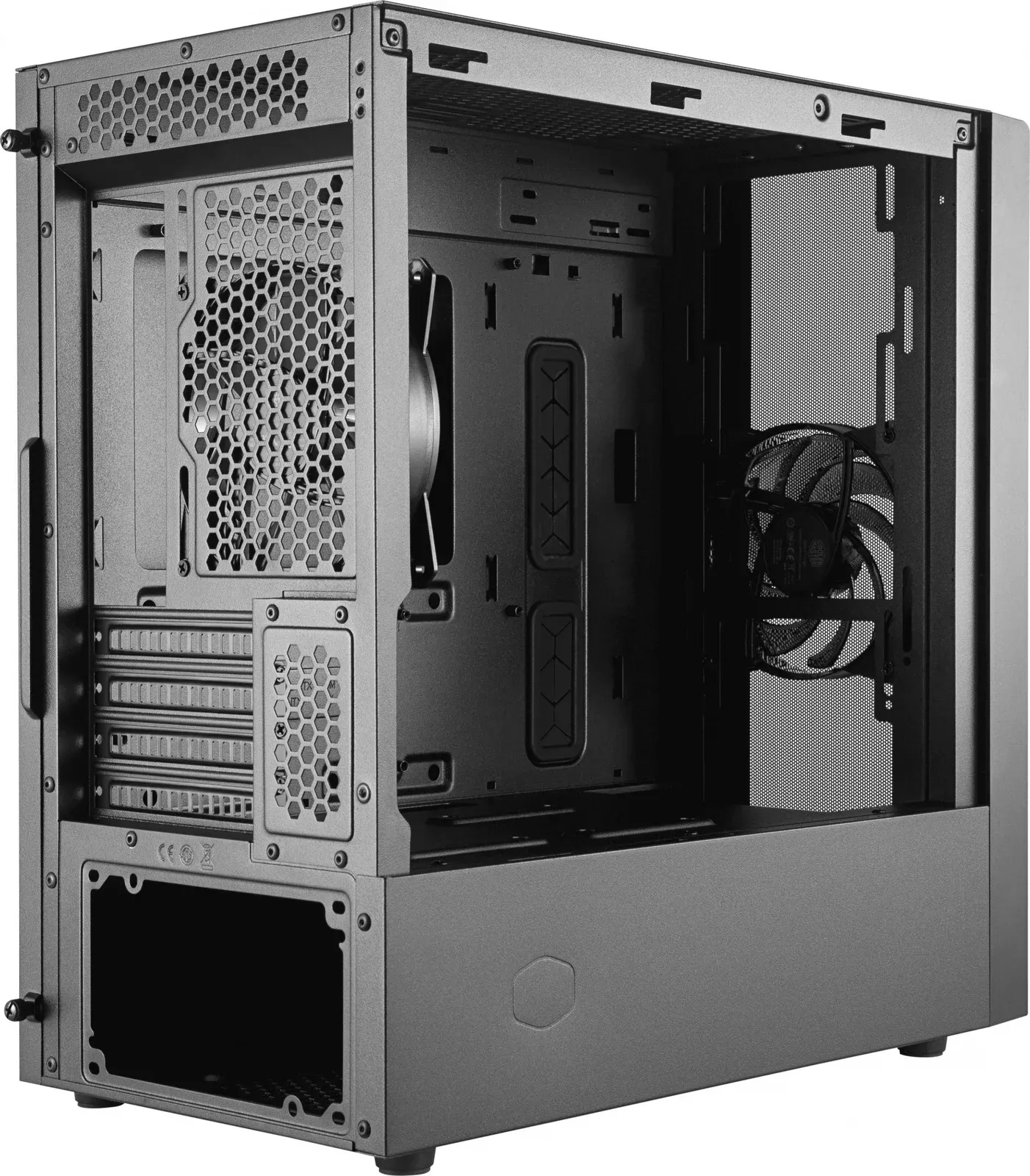 Корпус Cooler Master MasterBox NR400 w/o ODD черный без БП mATX 4x120mm 4x140mm 2xUSB3.0 audio bott PSU - фото 4