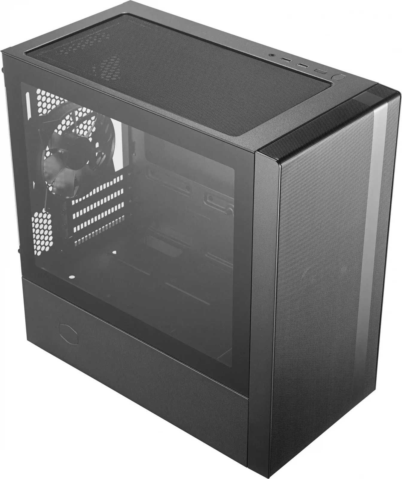 Корпус Cooler Master MasterBox NR400 w/o ODD черный без БП mATX 4x120mm 4x140mm 2xUSB3.0 audio bott PSU - фото 6