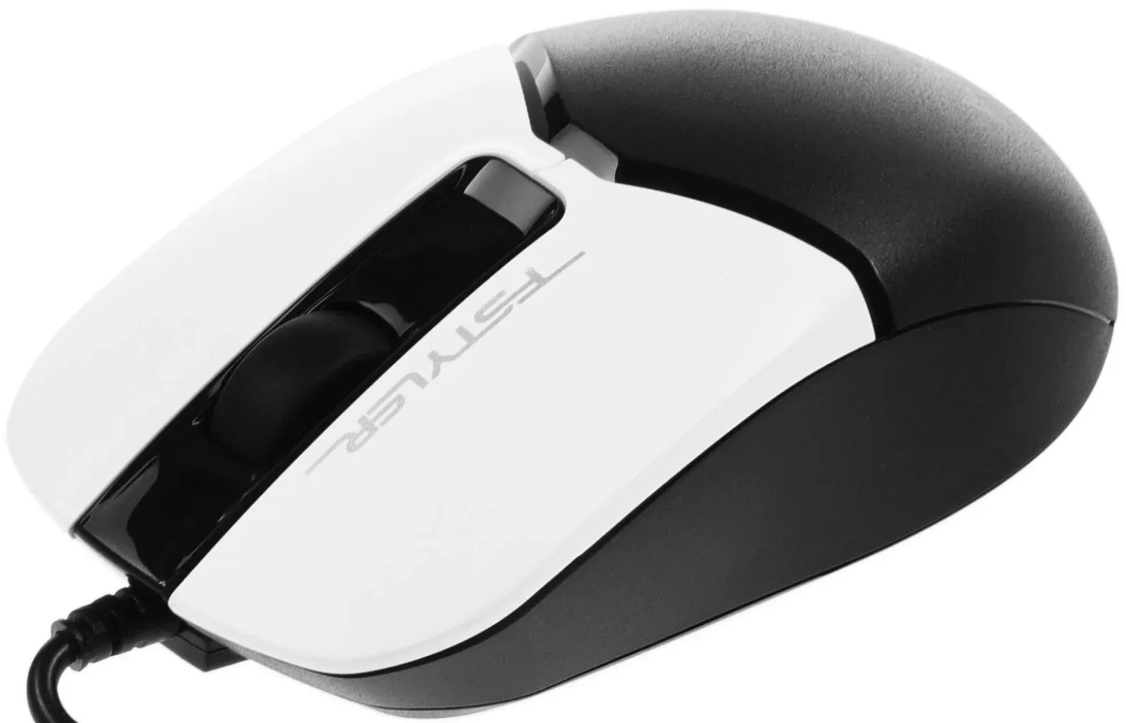 Мышь A4Tech Fstyler FM12S Panda белый/черный оптическая 1200dpi silent USB 3but - фото 3