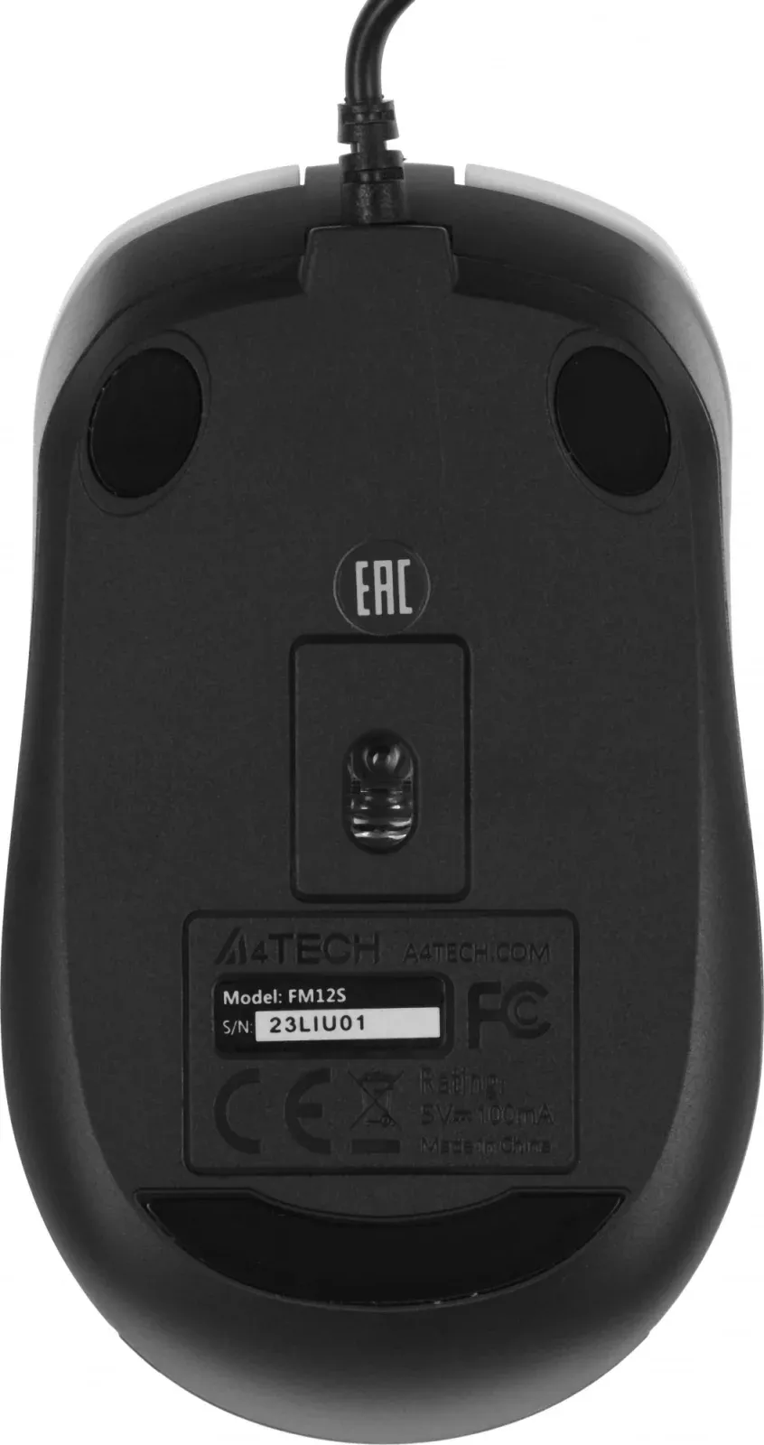 Мышь A4Tech Fstyler FM12S Panda белый/черный оптическая 1200dpi silent USB 3but - фото 6