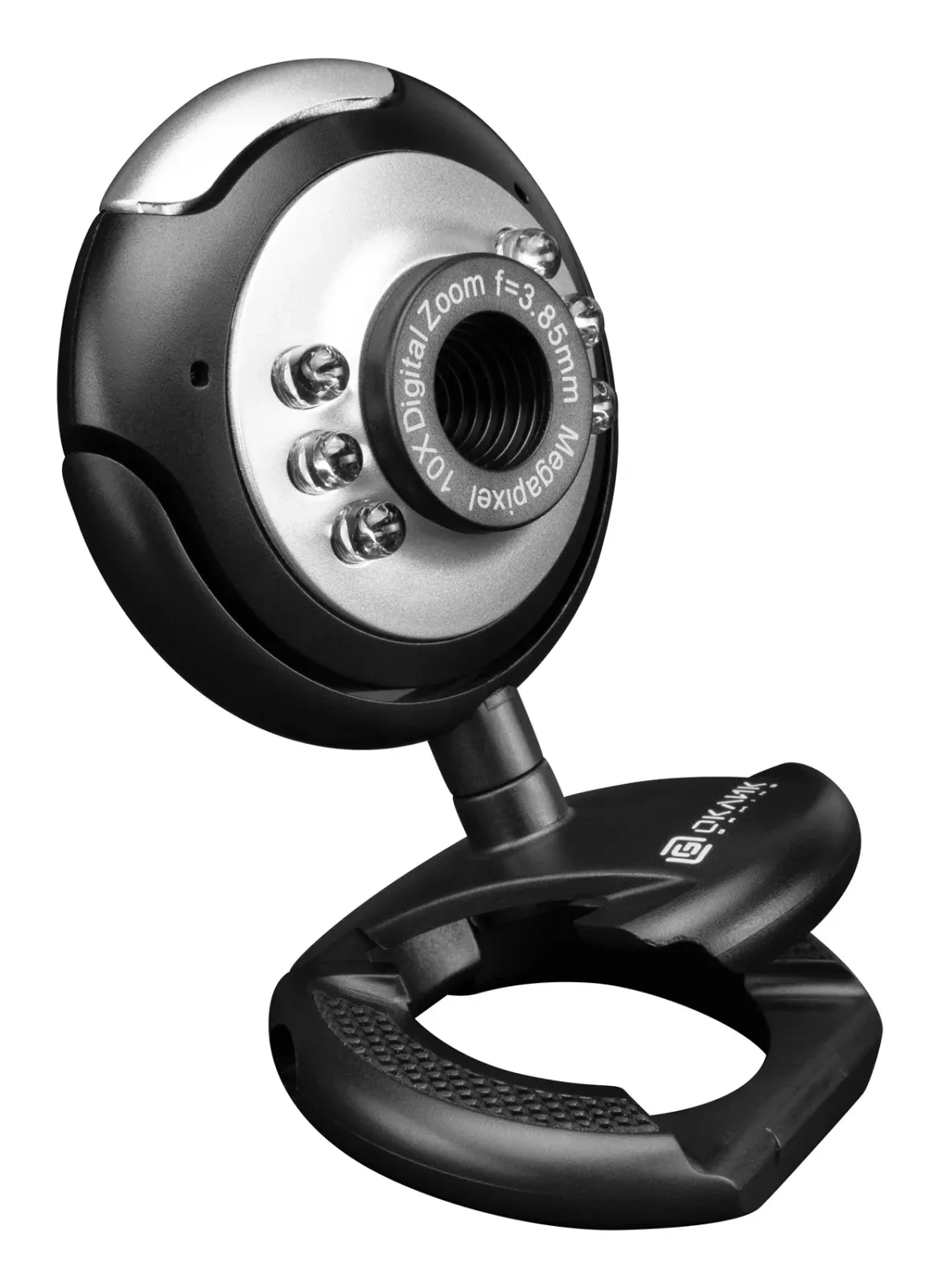Камера Web Оклик OK-C8825 черный 0.3Mpix 640x480 USB2.0 с микрофоном - фото 2