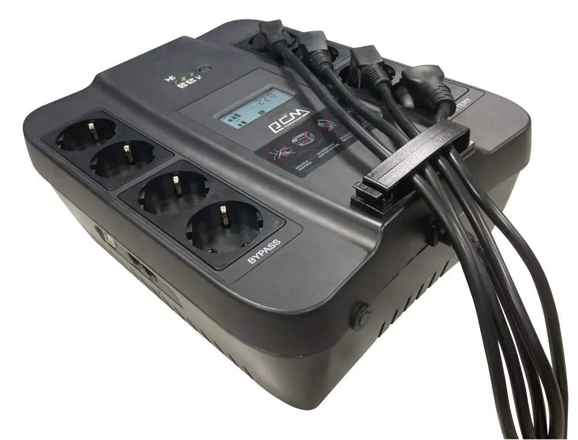Источник бесперебойного питания Powercom Spider SPD-550U LCD USB 330Вт 550ВА черный - фото 2