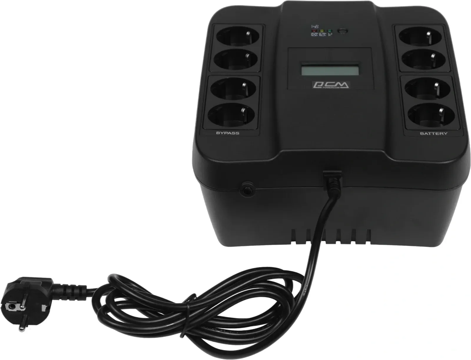 Источник бесперебойного питания Powercom Spider SPD-750U LCD USB 450Вт 750ВА черный - фото 2