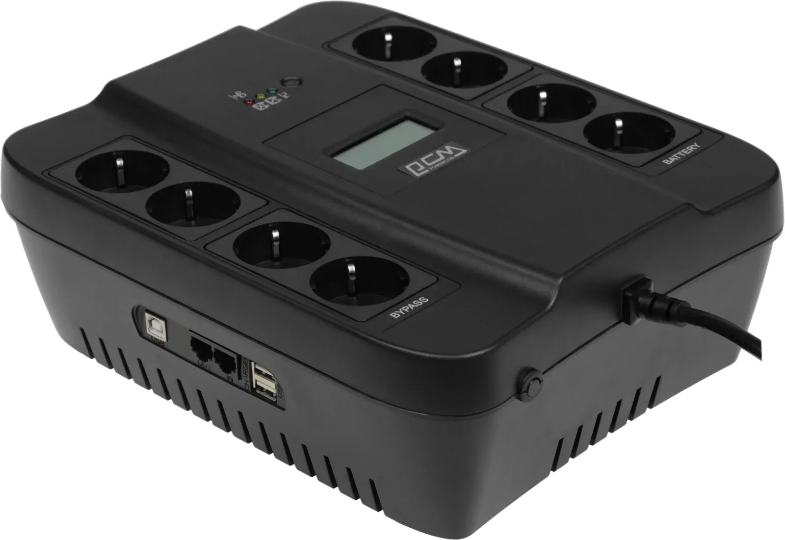Источник бесперебойного питания Powercom Spider SPD-750U LCD USB 450Вт 750ВА черный - фото 7