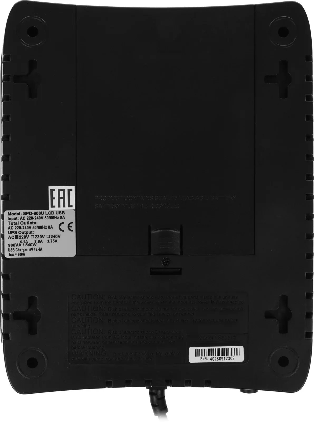 Источник бесперебойного питания Powercom Spider SPD-900U LCD USB 540Вт 900ВА черный - фото 8