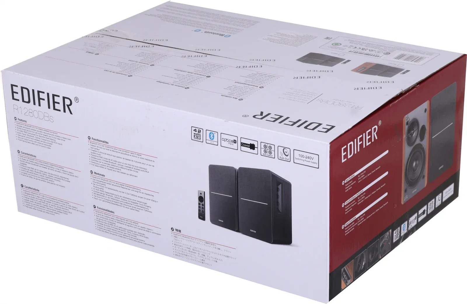 Колонки Edifier R1280DBs 2.0 черный 42Вт BT - фото 1