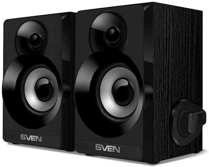Активные 2.0 SVEN SPS-517 черный - фото 2
