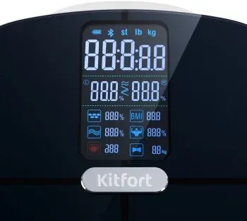 Весы напольные электронные Kitfort КТ-809 макс.180кг черный - фото 8
