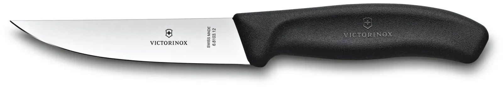 Нож кухонный Victorinox Swiss Classic 6.8103.12B стальной разделочный лезв.120мм прямая заточка черный блистер - фото 1