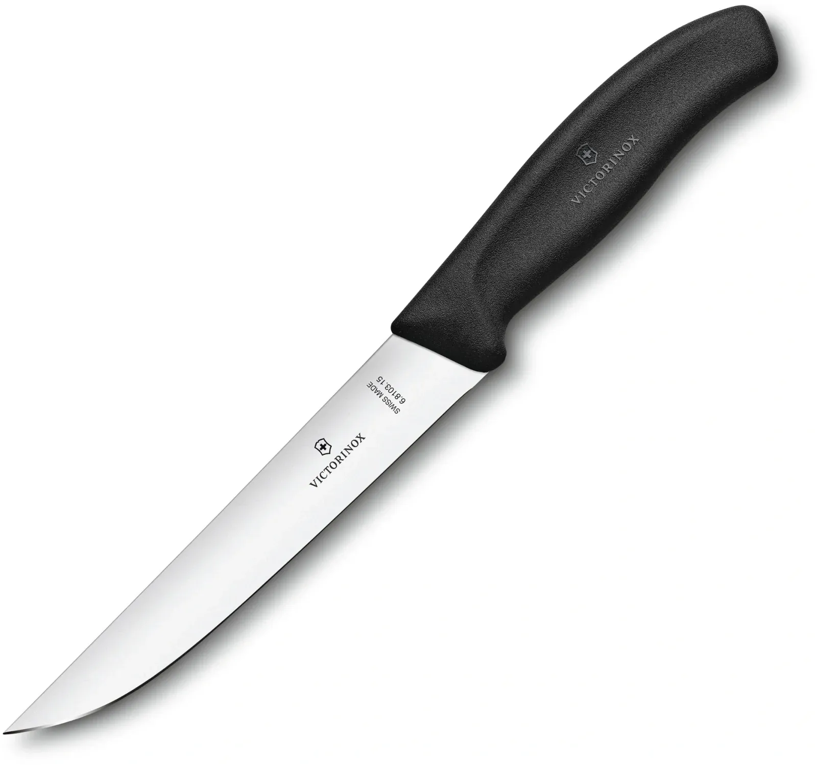 Нож кухонный Victorinox Swiss Classic 6.8103.15B стальной разделочный лезв.150мм прямая заточка черный блистер - фото 3